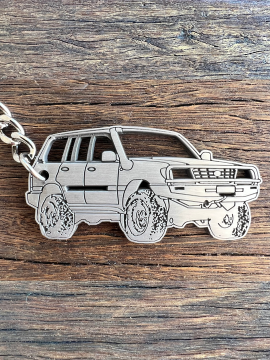 100 Series LandCruiser Metal Keyring
