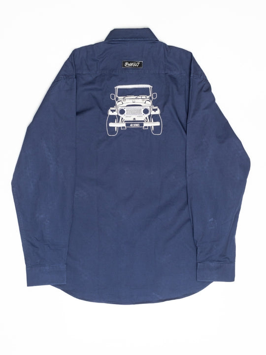 Embroidered 40 Series Life Wear Button Up Shirt