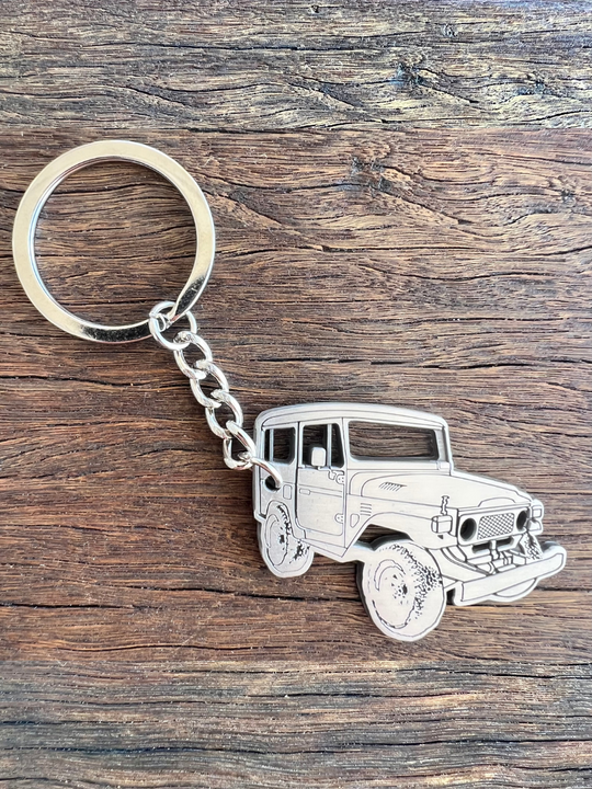 40 Series LandCruiser Metal Keyring
