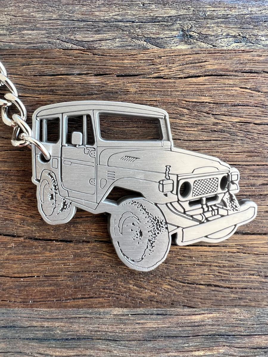 40 Series LandCruiser Metal Keyring