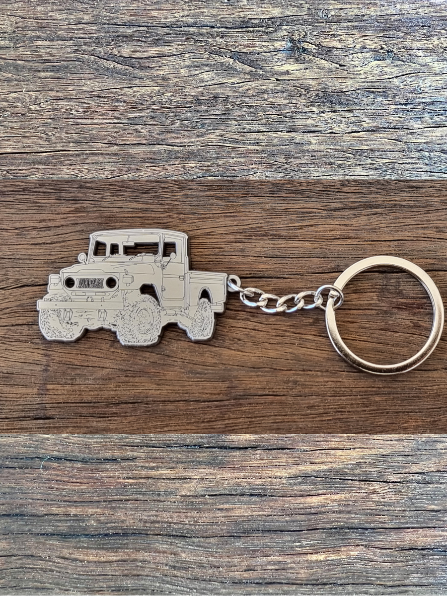 45 Series Land Cruiser Metal Keychain - The Legend