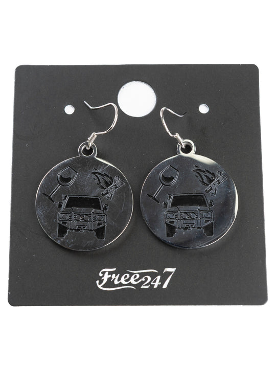 4WD Life - Polished Earrings
