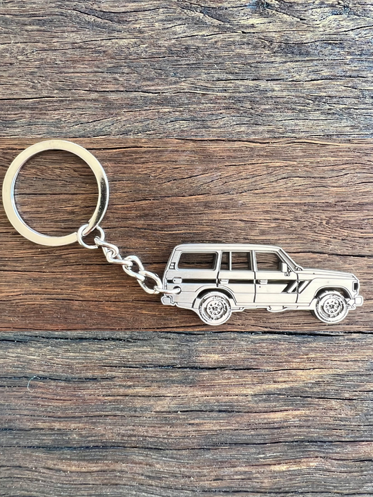 60 Series LandCruiser Metal Keychain