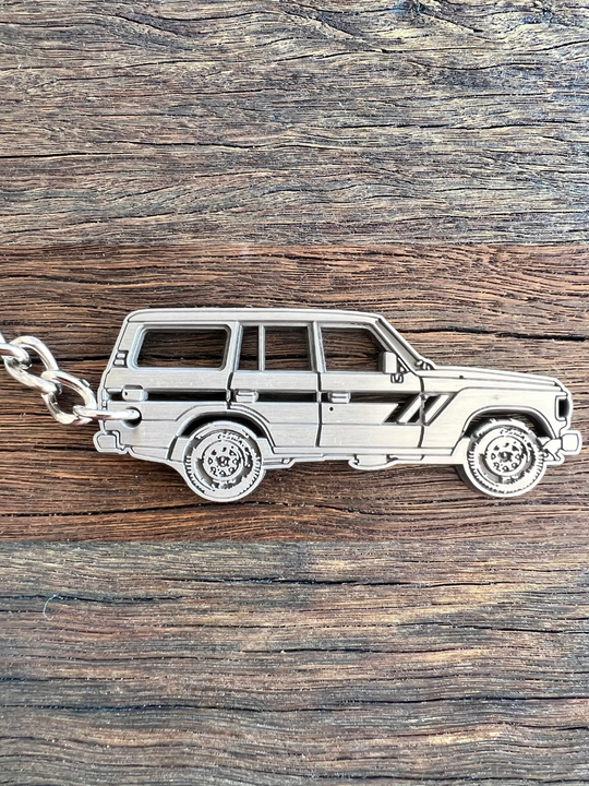 60 Series LandCruiser Metal Keychain