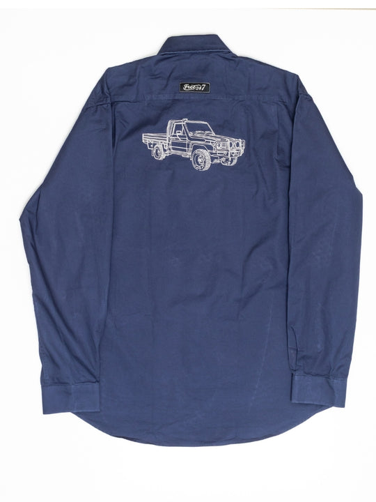 Embroidered 75 Series Land Cruiser - Life Wear Button Up Shirt