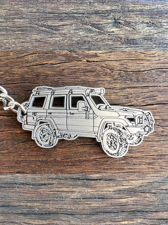 76 Series LandCruiser Metal Keyring