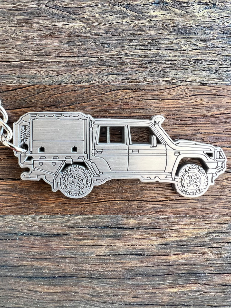 79 Series LandCruiser Metal Keyring