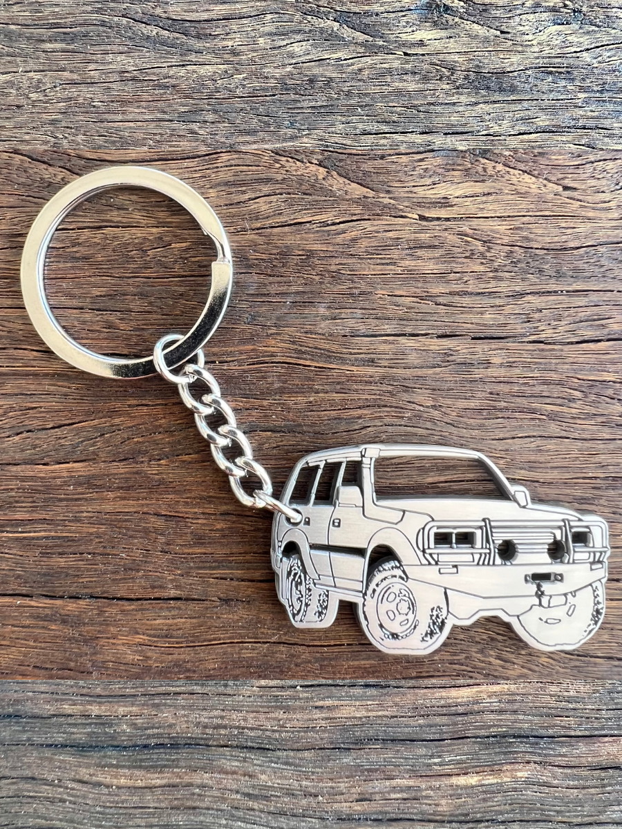 80 Series LandCruiser Metal Keyring