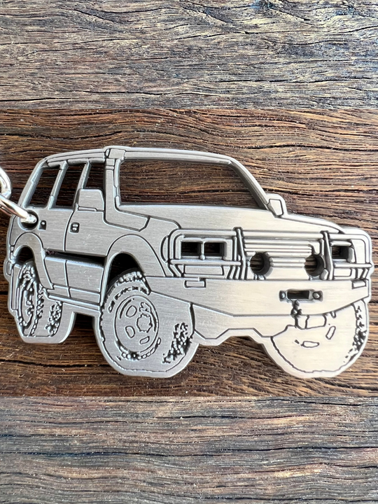 80 Series LandCruiser Metal Keyring