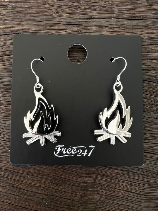 Campfire - Polished Earrings