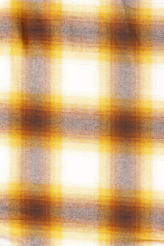 Bonfire Heavy Weight Premium Longsleeve Flannel Shirt - Rust