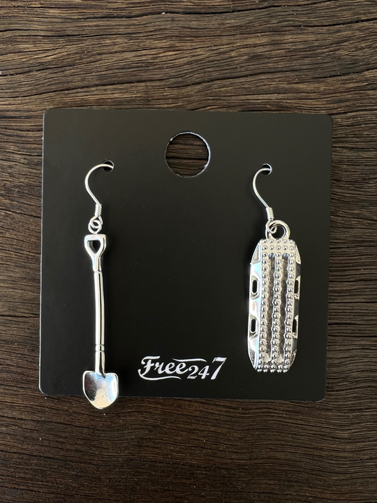 Bogged + Shovel - Polished Earrings