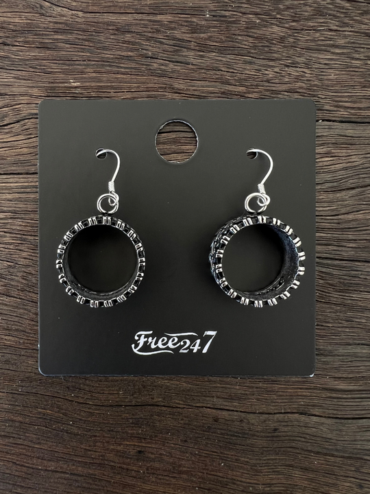 Mud Tyres - Polished Earrings