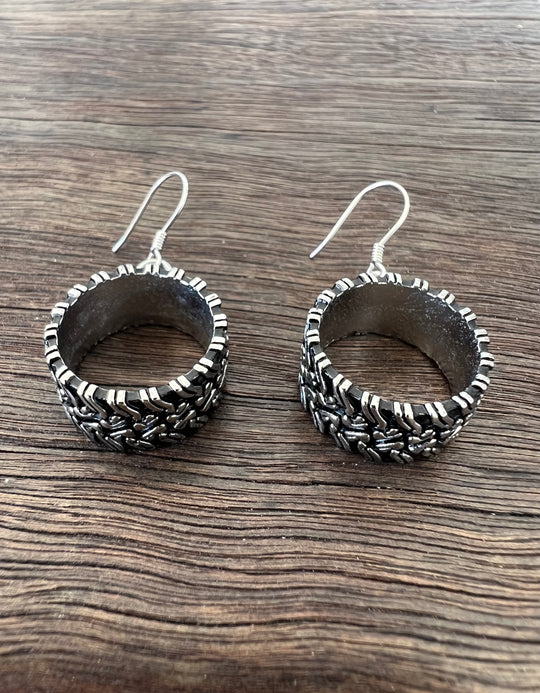 Mud Tyres - Polished Earrings