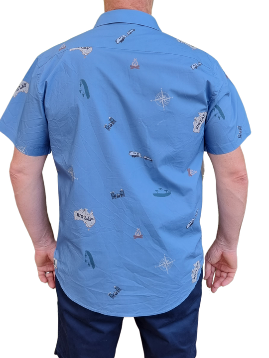 Big Lap - Men's Button Up Shirt