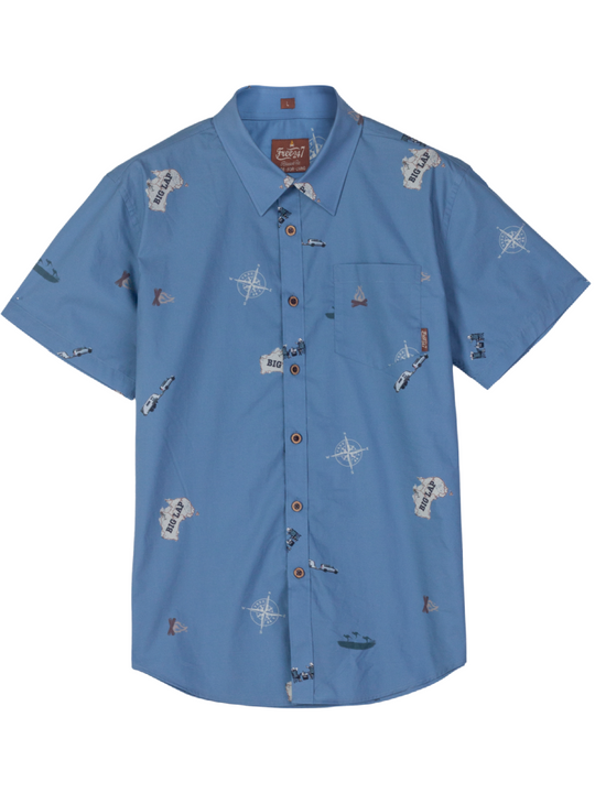 Big Lap - Men's Button Up Shirt