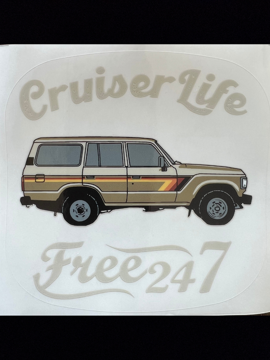 60 Series Cruiser Life - Window Sticker