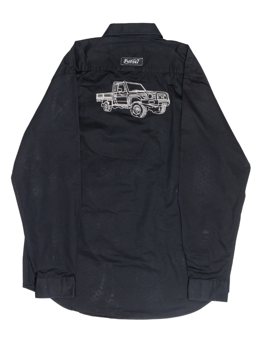 Embroidered 70 Series - Life Wear Button Up Shirt