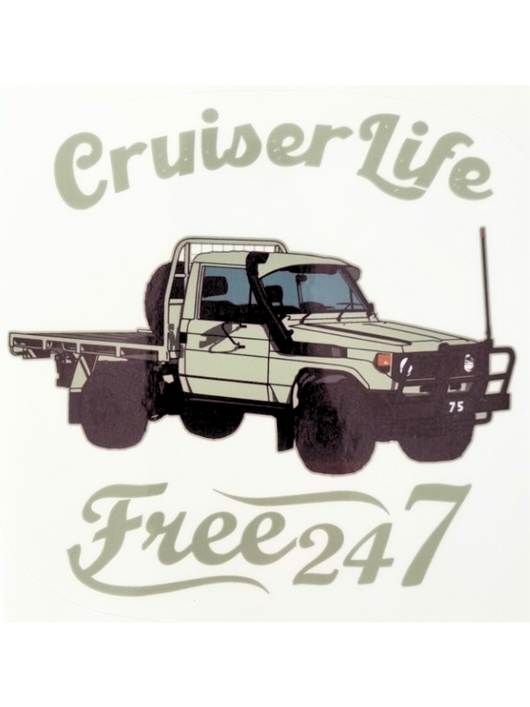 75 Cruiser Life Window Sticker