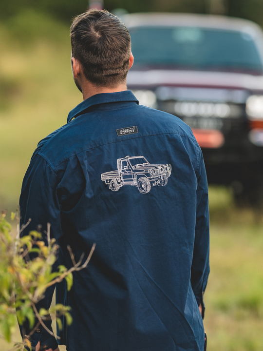 Embroidered 75 Series Land Cruiser - Life Wear Button Up Shirt