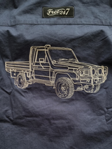 Embroidered 75 Series Land Cruiser - Life Wear Button Up Shirt