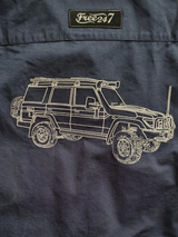 Embroidered 76 Series Land Cruiser - Life Wear Button Up Shirt