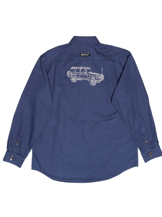 Embroidered 76 Series Land Cruiser - Life Wear Button Up Shirt