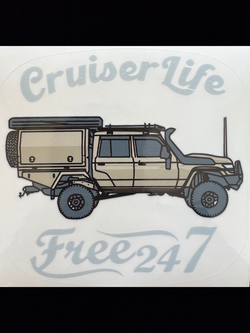 79 Dual Cab Cruiser Life - Window Sticker