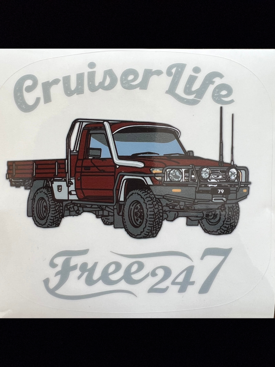 79 Tlc Sticker Design 79 Series Single Cab Cruiser Life - Window Sticker β Free 24 7