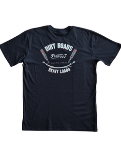 Dirt Roads Heavy Loads - Men's Black T-Shirt