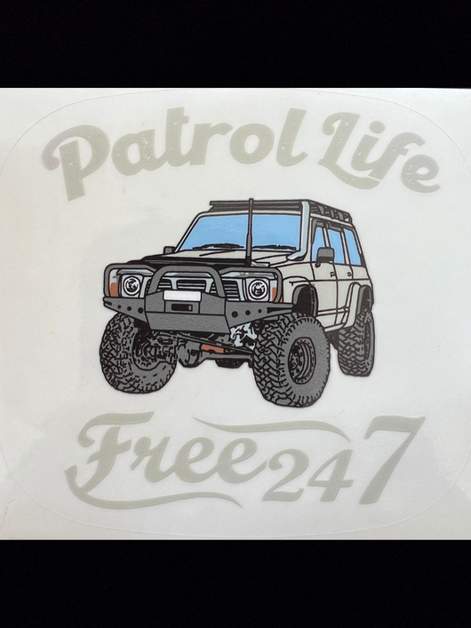 GQ Patrol Life Window Sticker