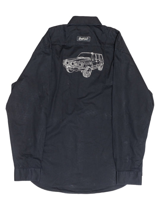 Embroidered GQ Patrol - Life Wear Button Up Shirt