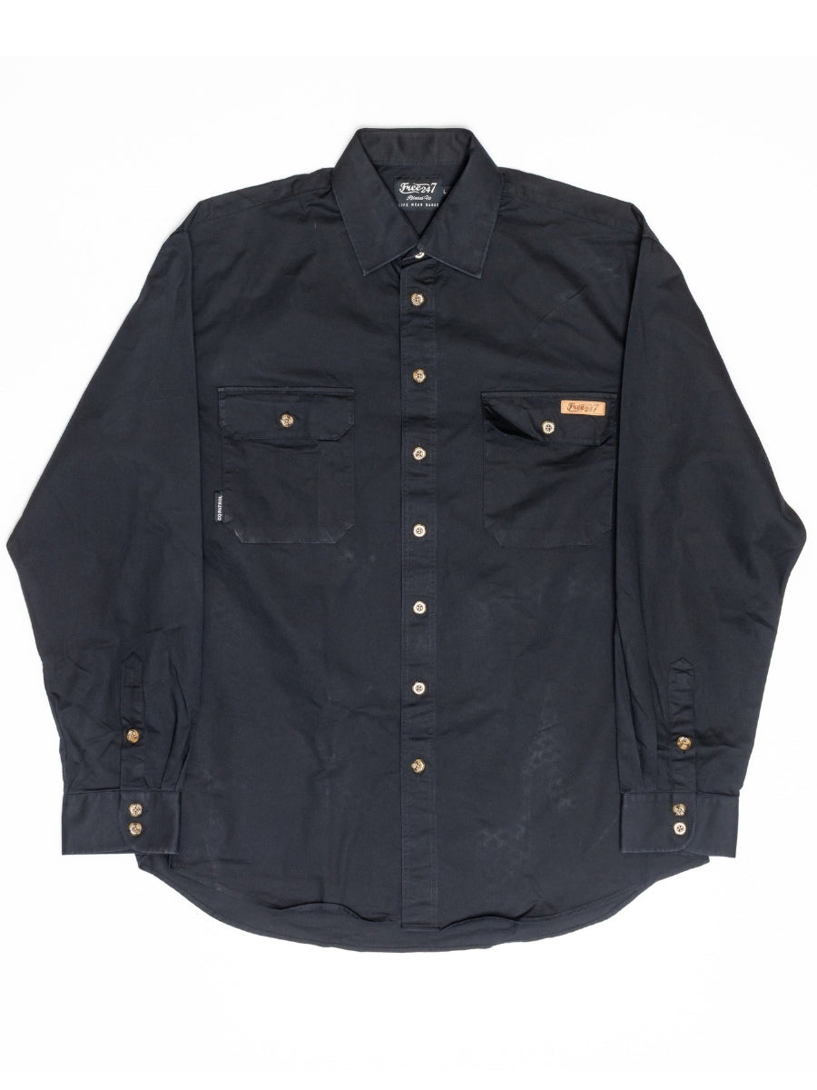 Embroidered GQ Patrol - Life Wear Button Up Shirt