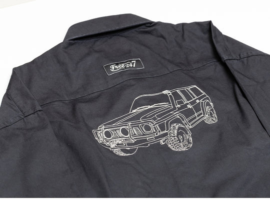 Embroidered GQ Patrol - Life Wear Button Up Shirt