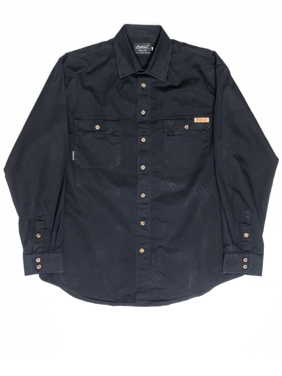 Embroidered GU Patrol - Life Wear Button Up Shirt