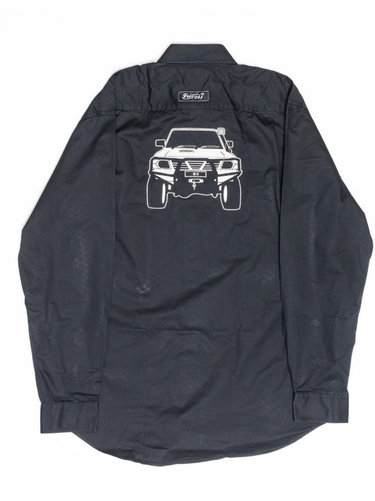 Embroidered GU Patrol - Life Wear Button Up Shirt