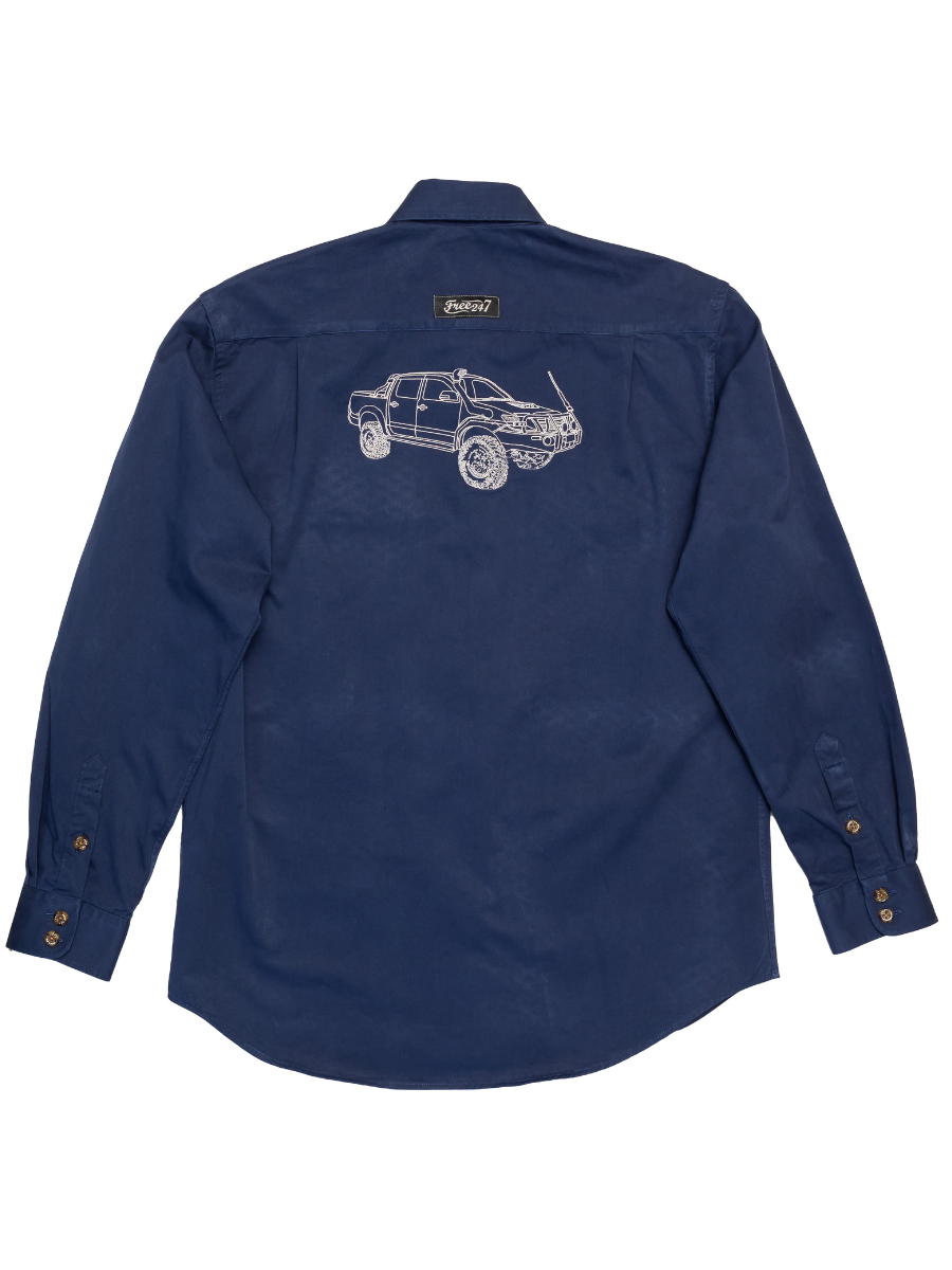 N70 HiLux Embroidered - Life Wear Button Up Shirt – Free 24 7