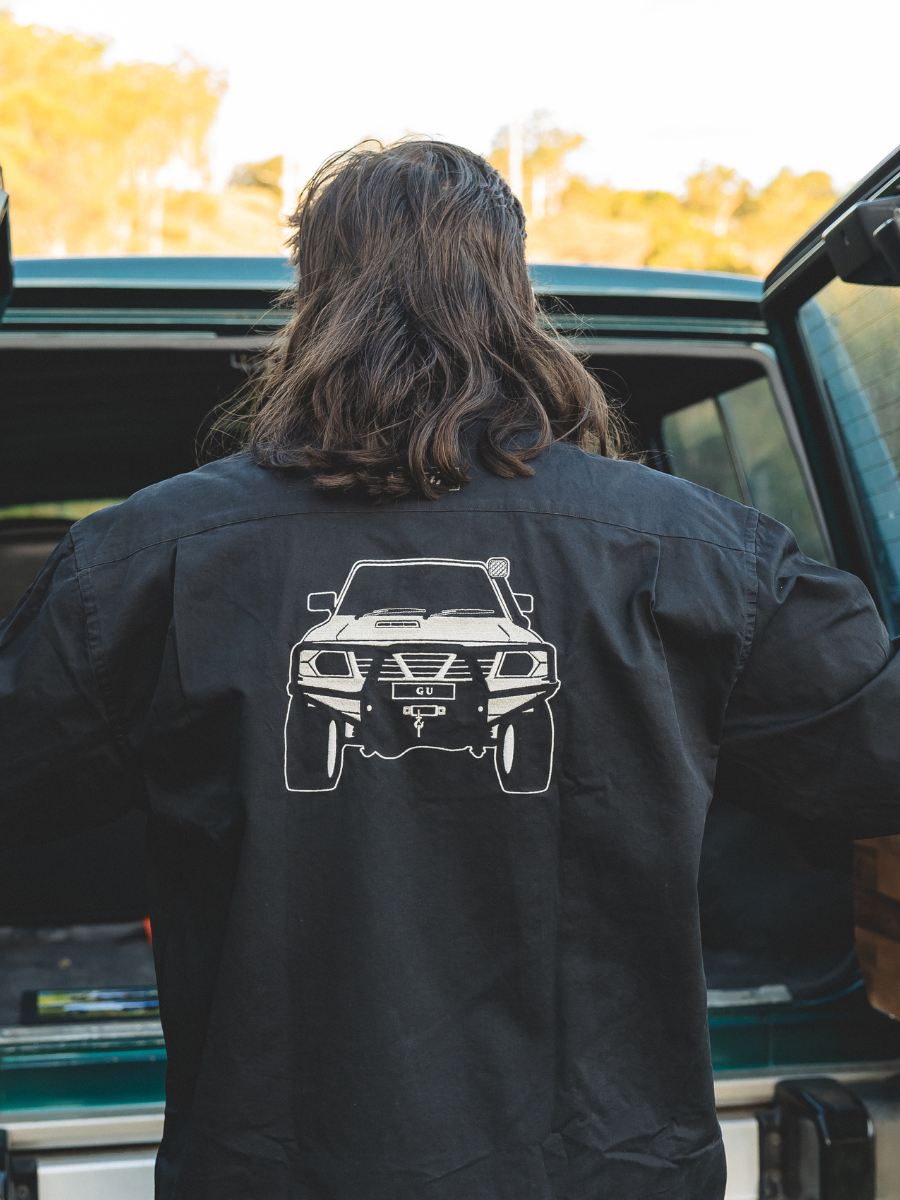 Embroidered GU Patrol - Life Wear Button Up Shirt