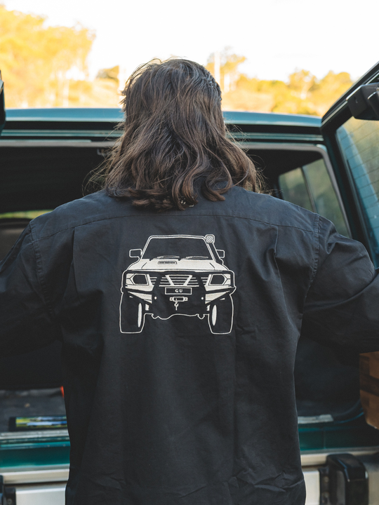 Embroidered GU Patrol - Life Wear Button Up Shirt