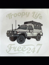 Troopy Life  - Window Sticker