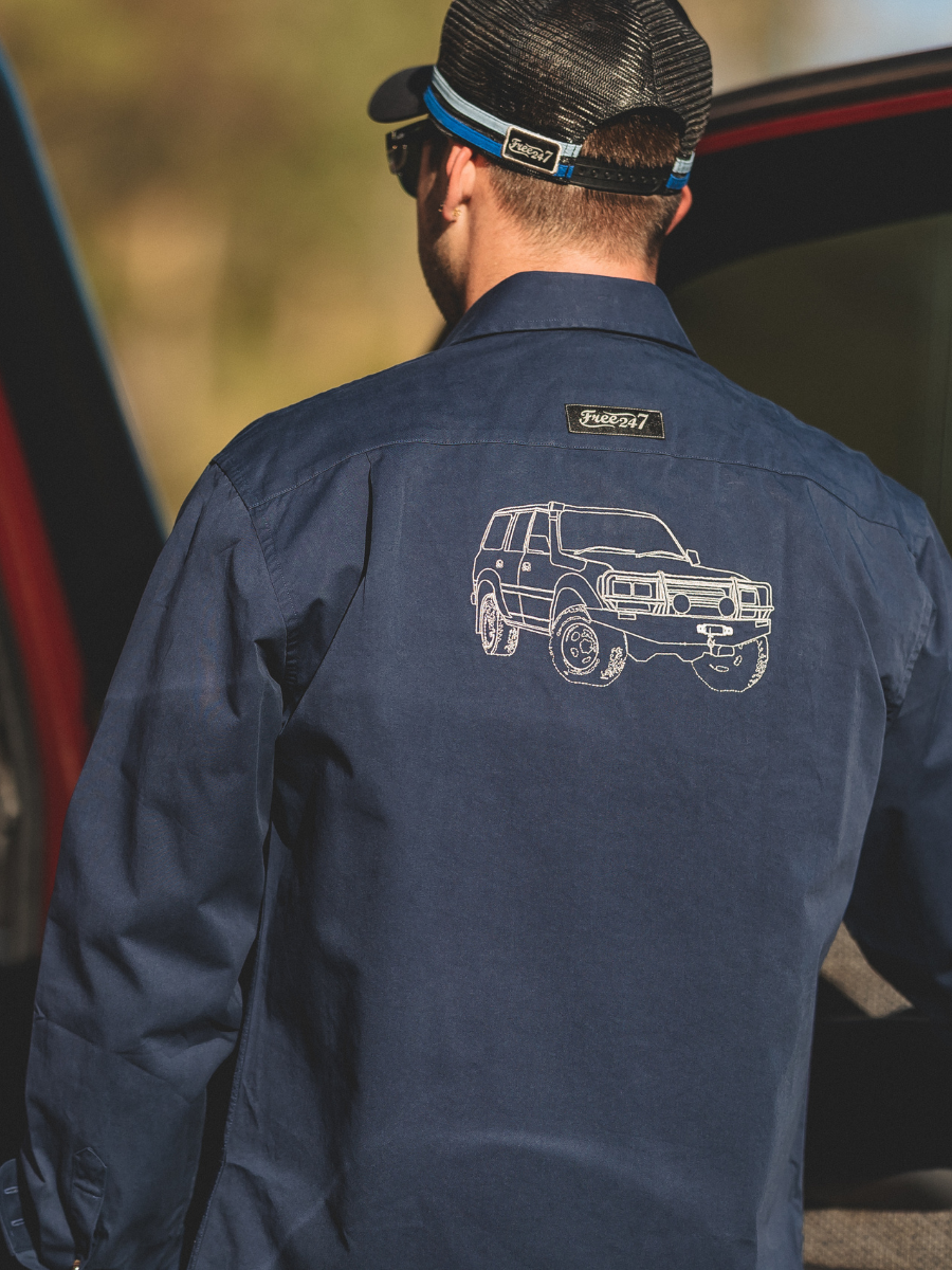 Embroidered 80 Series - Life Wear Button Up Shirt