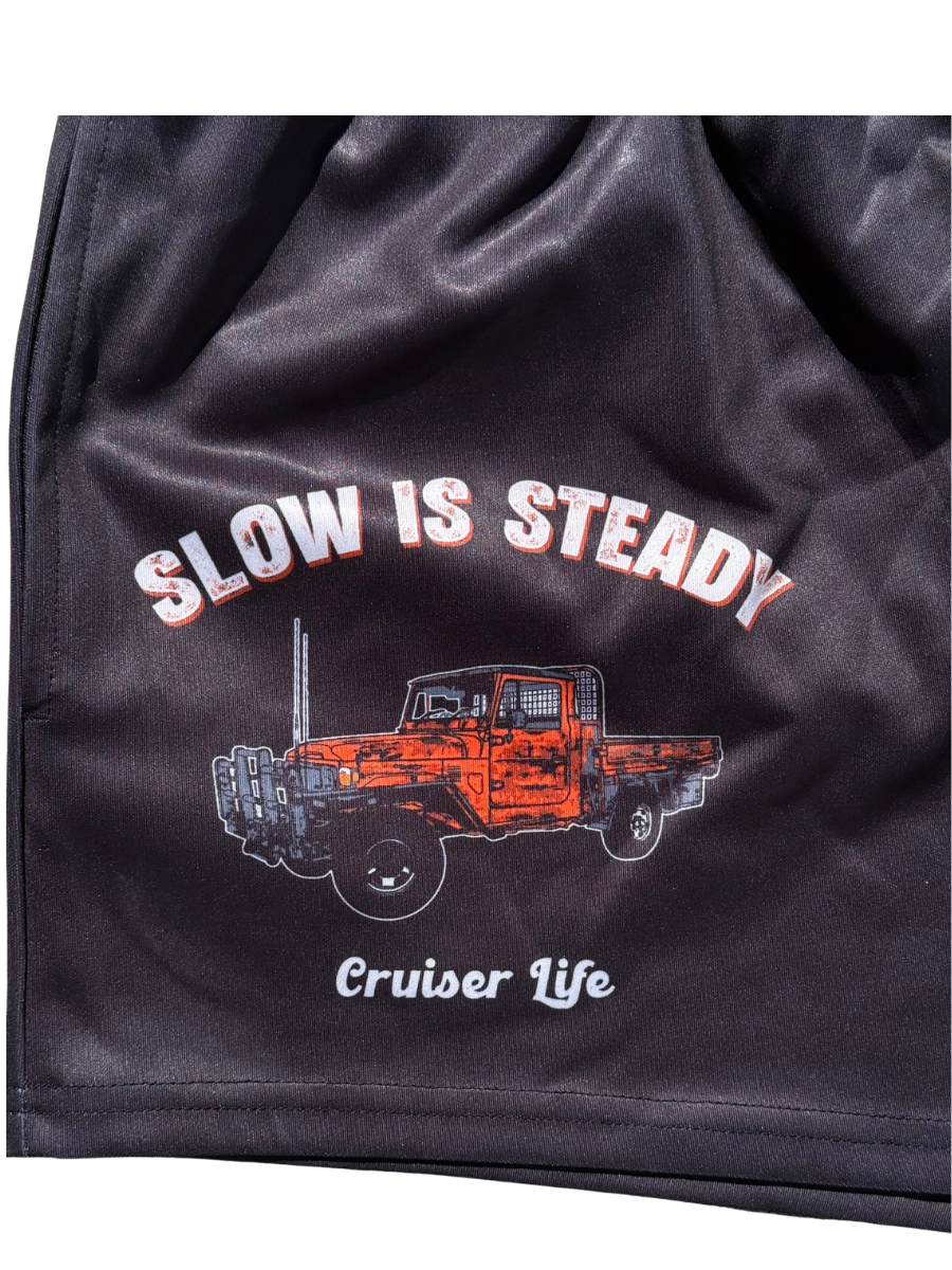 Slow is Steady Cruiser Life 45 Series - Unisex Footy Shorts