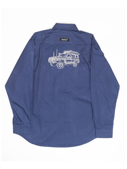 Embroidered Troop Carrier - Life Wear Button Up Shirt