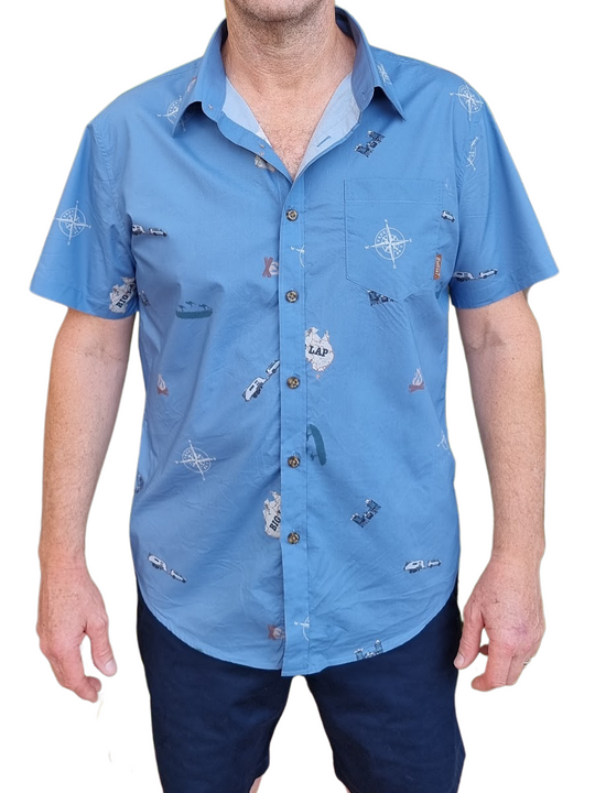 Big Lap - Men's Button Up Shirt