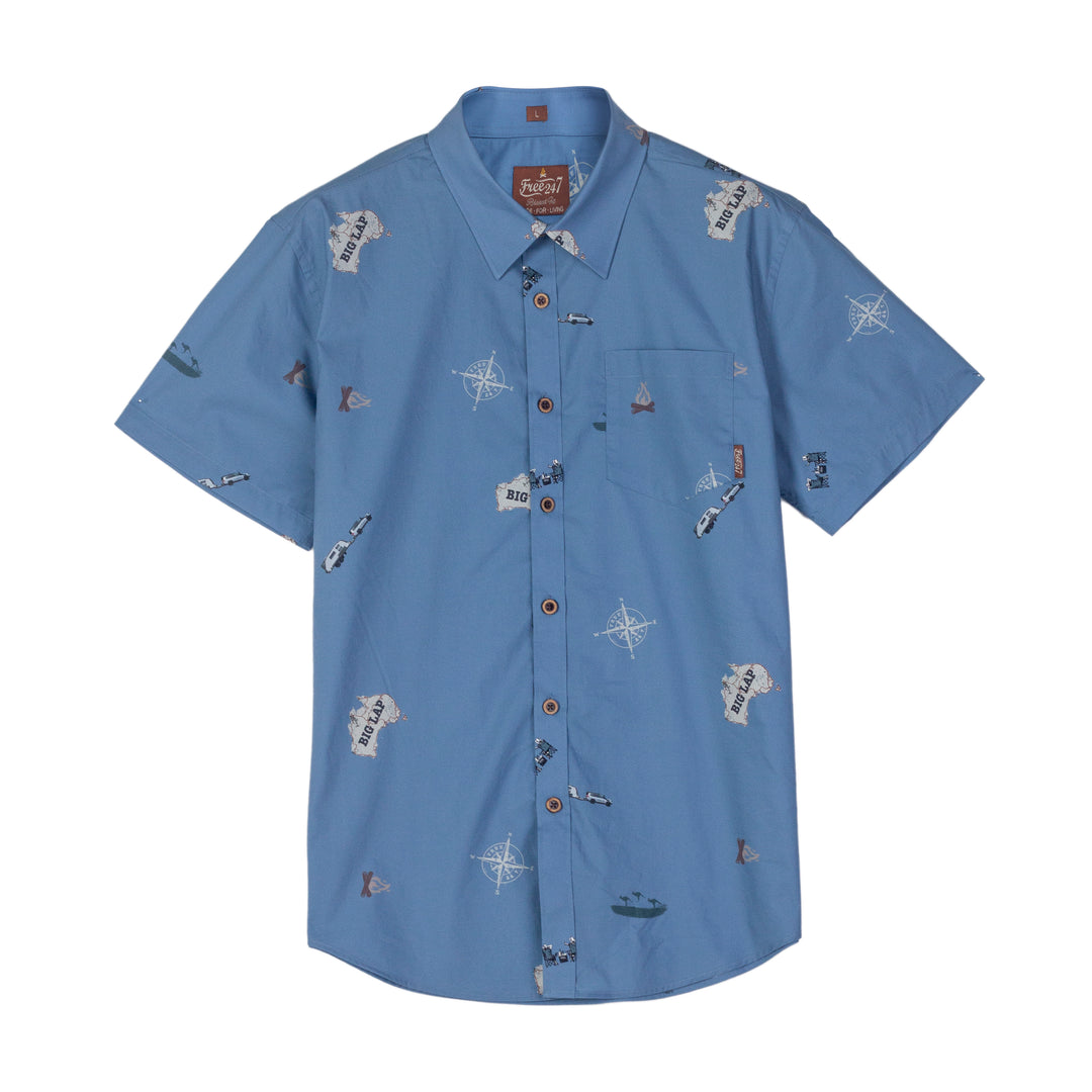 Big Lap - Men's Button Up Shirt