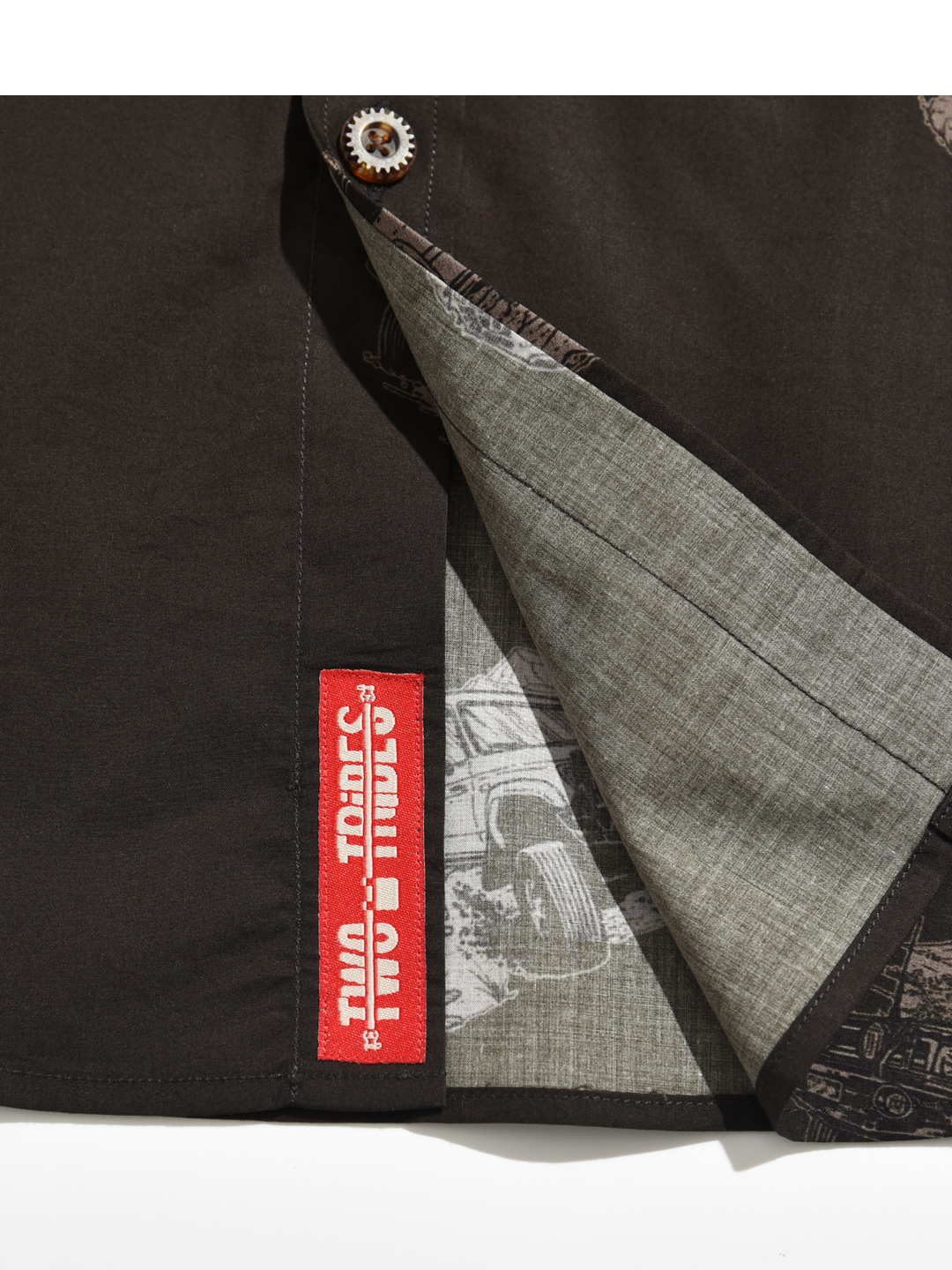 Two Tribes - Casual Short Sleeve Button Up Shirt