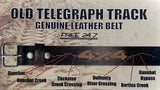 Old Telegraph Track - Genuine Leather Belt
